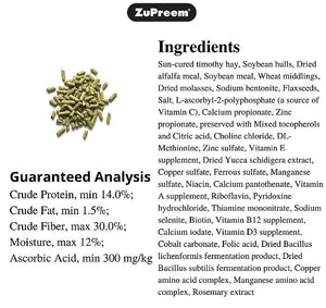 ZuPreem Timothy Naturals with Added Vitamins and Minerals Rabbit Food