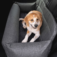 Load image into Gallery viewer, Paw PupProtector Memory Foam Dog Car Bed Gray Full Back Seat
