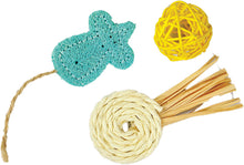 Load image into Gallery viewer, AE Cage Company Nibbles Lollipop and Assorted Loofah Chew Toys
