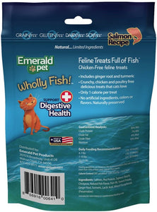 Emerald Pet Wholly Fish! Digestive Health Cat Treats Salmon Recipe