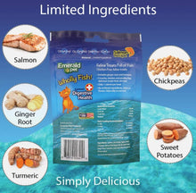 Load image into Gallery viewer, Emerald Pet Wholly Fish! Digestive Health Cat Treats Salmon Recipe
