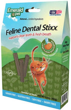 Load image into Gallery viewer, Emerald Pet Feline Dental Stixx Catnip and Pumpkin Recipe
