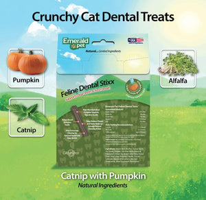 Emerald Pet Feline Dental Stixx Catnip and Pumpkin Recipe
