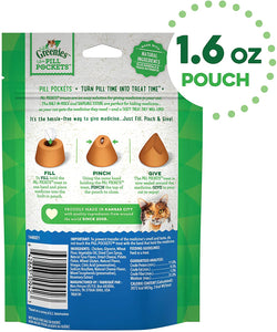 Greenies Feline Pill Pockets Cat Treats Tuna and Cheese Flavor